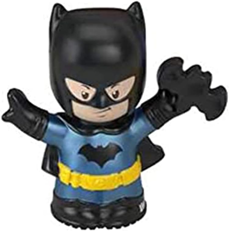 Replacement Parts for Fisher-Price Little People Batcave - GMJ16 ~ DC Super-Friends Playset ~ Replacement Batman Figure ~ Wearing Blue Suit and Holding Bat