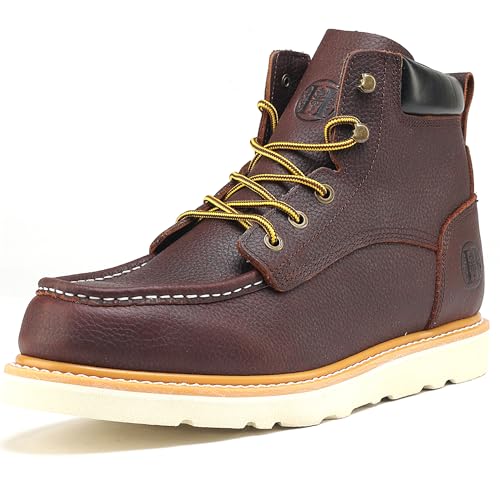 CONRAD Men's Moc Toe Safety Work Boots: 6