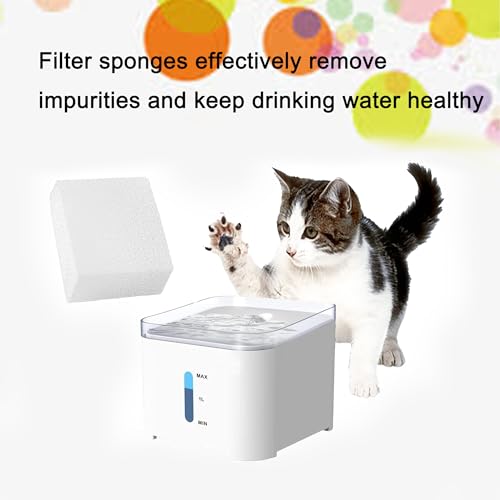 Filtros de repuesto compatibles para fuente de agua para gatos 67oz/2L (12 unidades) miniatura 2