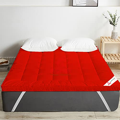 ACHIR 2500 GSM Microfiber Finest Imported Super Soft Mattress Topper/Padding Large California King, 78