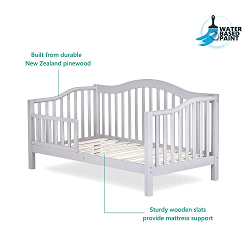 Dream On Me Austin Toddler Day Bed In Pebble Grey, Greenguard Gold Certified #TOP4