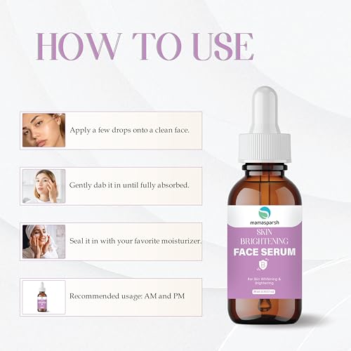 Image of Skin Brightening Face Serum with Vitamin B, Lightweight Hydrating Formula for Radiant Glow, Even Tone & Smooth Texture, Fast Absorbing Daily Skincare for All Skin Types, 30 ml