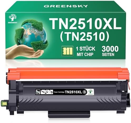 TN2510 TN2510XL TN-2510 2510 XL 2510XL HL-L2400DWE HL-L2400DW Toner Schwarz | Kompatibel mit Brother HL-L2445DW DCP-L2627DWE MFC-L2800DW DCP-L2660DW DCP-L2665DW MFC-L2827DWXL MFC-L