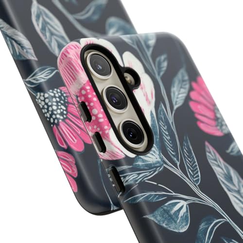 Coque rigide Samsung S24 Plus florale - Protection mate compatible Galaxy S24+