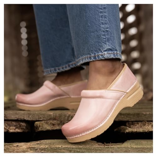 Image of Dansko Professional Slip-On Clogs for Women - Rocker Sole and Arch Support for Comfort - Ideal for Long Standing Professionals - Nursing, Veterinarians, Food Service, Healthcare Professionals