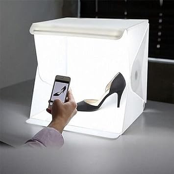 TriLine Mini Stüdyo Led Işıklı Ürün Fotoğraf Çekim Çadırı Pratik Katlanabilir - 40X40