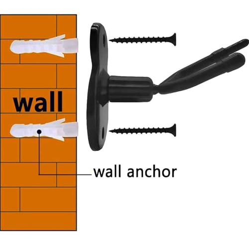 Geigenaufhänger mit Bogenhaken, Robust und Langlebig, Doppelkopf-Design, Einfache Installation für Zuhause und Studio (1PCS)