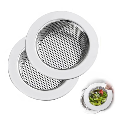 Coladores para fregadero de cocina acero inoxidable 4.5" 2 piezas