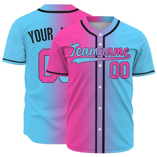 Custom Baseball Jersey Personalized Text&Logo Softball Uniforms Button Down Sports Uniform for Men Women Kids miniatura 1