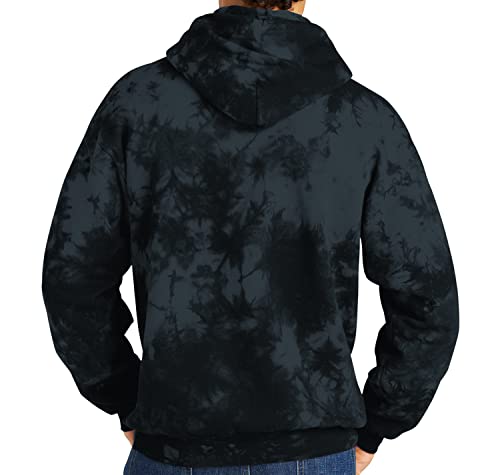 9 Crowns Men's Tie Dye Long Sleeve Pullover Hoodie2