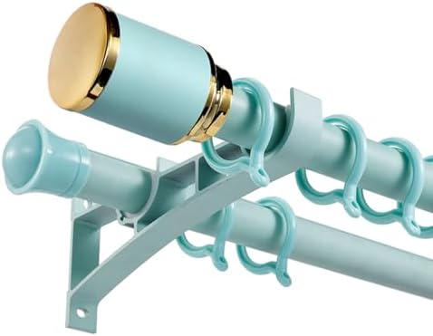 Adjustable Double Curtain Rods for Living Room & Bedroom - Wall-Mounted Sliding Rail Room Divider, Custom Length for Versatile Space Solutions, Stylish Home Décor