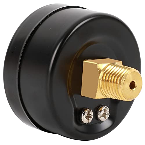 Reliable Dual Scale Mechanical Manometer Low Pressure Gauge for Gas and Water (60psi/4bar) with 1/4" NPT Back Connection…