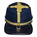 American Civil War Field Officer Generals Union Kepi – 100% Navy Blue Wool Cloth Hat/Cap (US, Alpha, X-Large, Navy Blue)