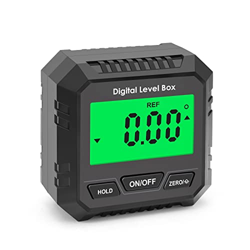 iFCOW Mirino angolare Digitale, Mirino angolare elettronico Display LCD Indicatore angolare Inclinometro con retroilluminazione Magnetica per falegnameria Automobile