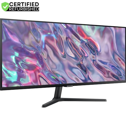 Image of Samsung (Refurbished LS34C502GANXZA 34 inch ViewFinity S50GC Series 1440p HDR Ultrawide Monitor Bundle with 2 YR CPS Enhanced Protection Pack (Renewed)