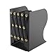 Zosenyer Buchstützen Metall, Verstellbare Buchstützen, Erweiterbare Bücherhalter Book End Kann Um zu Dekorieren Geeignet für Büros (Schwarz)