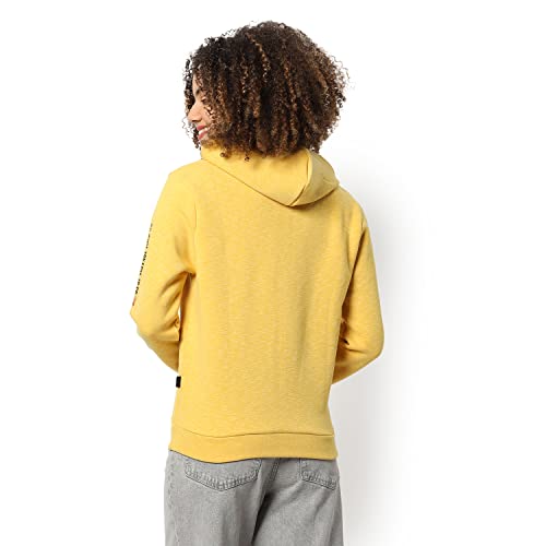 Image of Campus Sutra Women Cotton Zipper Sweatshirt Relaxed Fit for Casual Wear | Full Sleeves | Stylish Sweatshirt Crafted with Comfort Fit and High Performance for Everyday Wear