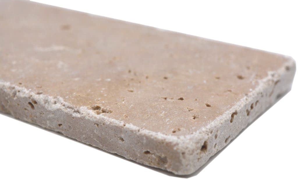 Piastrelle di mosaico in pietra naturale marmo noce opaco parete pavimento cucina bagno doccia - cartone(44 piastrelle)