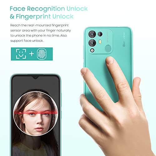 Blackview Android Phone, A55 Pro Unlocked Phones, 64Gb Dual Sim Unlocked Cell Phones Android 11, 7Gb+64Gb/1Tb Expandable Unlocked Smartphones, 4780Mah Battery, 6.528" Hd+Face Id/Fingerprint Unlock #TOP7