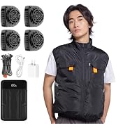 Amazon.co.jp: [Hon&Guan] 空調作業服 ファン付きベスト 4ファン