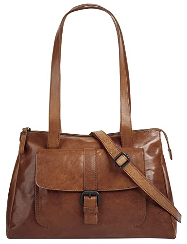 Spikes & Sparrow Bronco Schultertasche Cognac Cover