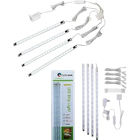 Cefrank 4X 16inch Linkable Slim Light Strip Kit and 4X 12inch Light bar kit Cover