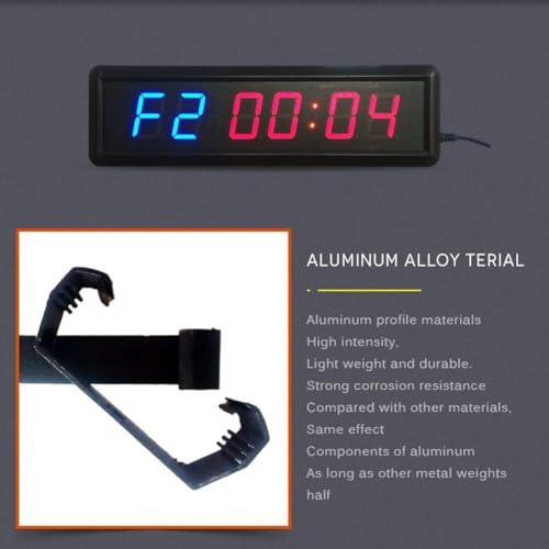 Reloj temporizador de gimnasio con control remoto miniatura 6