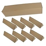 Zerodeko 10pièces Lot De Tubes Carton Triangulaires Kraft Boîte Emballage Légère Et RÃ...