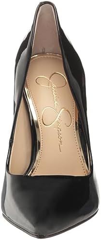 Jessica Simpson Women's Cassani Pointed Toe Pump, Black Patent, 5 | Image 1