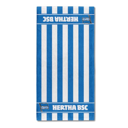 Hertha BSC Duschtuch Handtuch gestreift in 70x140 cm