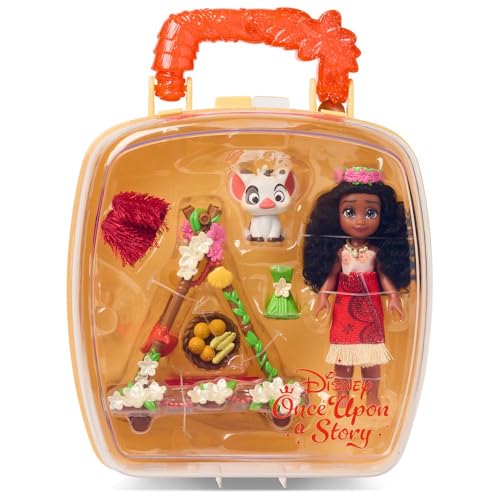 image for Disney Store Official Princess Moana Once Upon a Story Mini Doll Plays