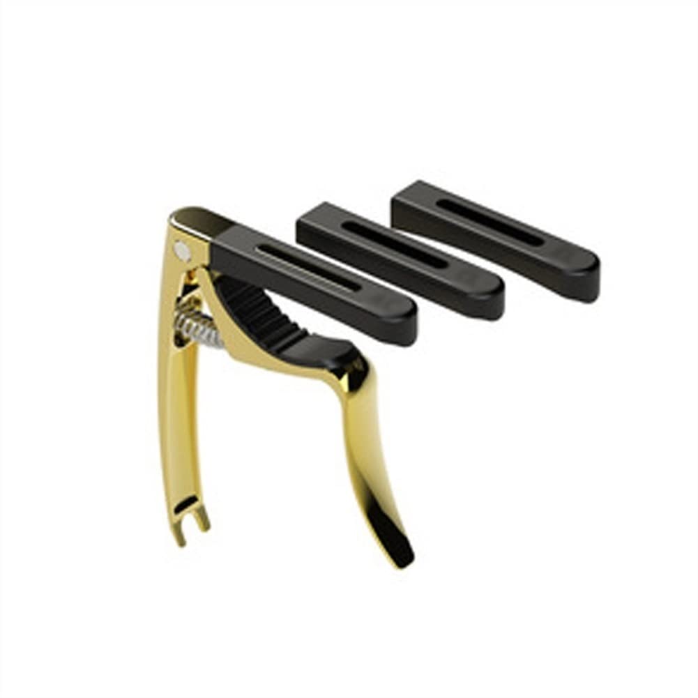 Accueil Capo de guitare Accueil Capo de guitare Capo solo à tête interchangeable en alliage de zinc Guitare folk Guitare classique Guitare électrique Capodastre universel avec fonction de clou à cord