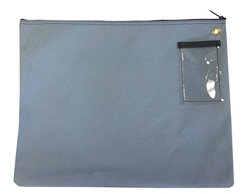 Cardinal bag supplies Interoffice Mailer Canvas Transit Bag 14 x 11 Inch (Gray/Blue)