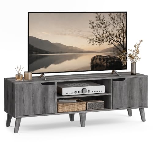 VASAGLE TV Stand for 65" TV, Entertainment Center with Adjustable Shelf by VASAGLE - Used condition - US$94.99