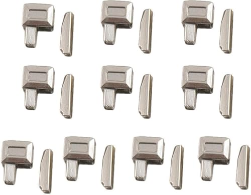 Double-Headed Zipper， 10 Sets Metal Repair Zipper Stopper Open End