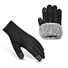 heekpek Guantes Termicos Hombre Mujer Invierno de Punto Guantes de Pantalla Táctil Gruesa y Suave Forrado Antideslizantes Guantes Calientes de Invierno