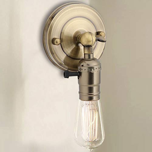 Vintage Lichthouder E27 Edison Retro Wandlamp met Schakelaar voor