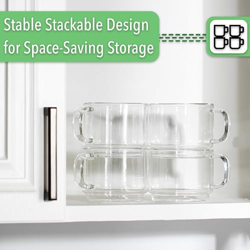 image for Brew To A Tea BTaT- Stackable Insulated Coffee Mug, Large, Set of 4 (1