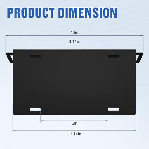 Image of Nilight Front License Plate Bracket Fit for Ford Bronco 2 /4 Door 2021 2022 2023 2024 2025 2026 Steel License Plate Mounting Holder Heavy-Duty Modular Bumper no Drilling Required Rattle-Free Black