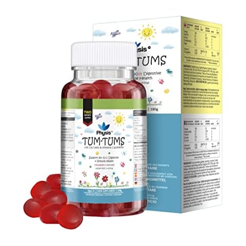 Physis Kids Multi-Biotic Gummies | 60 Gummies | Probiotics for Children | Boosted with Vitamin C | Ages 2+ | Support Digestive, Gut & Bowel Health | Constipation Relief & Stool Softener Cover