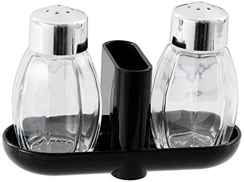 Fackelmann 47318 Set de 2 pièces pour sel et Poivre, Ensemble salière et poivrier, salière,...