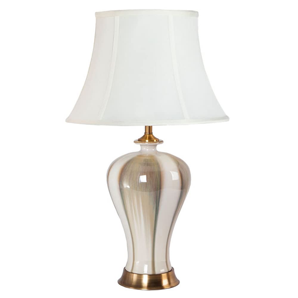 Lampy stołowe Mid Century Sypialnia Lampka nocna Amerykańska ceramika retro Lampa biurkowa do salonu Hotel Villa Oświetlenie dekoracyjne Chińska lampa stołowa