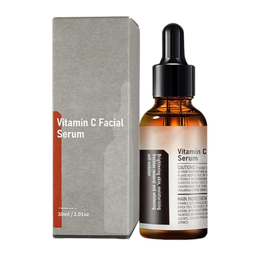 Sérum Facial con Vitamina C - Elixiř Despigmentante Antimanchas | Tratamiento Hidratante de Ácido Hialurónico | Potente Antioxidante, Fórmula Reafirmante, Piel Revitalizada, Rápida Absorción para Día
