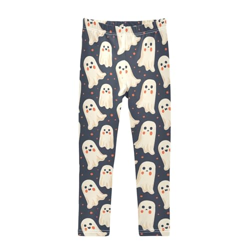 Girls Leggings Halloween Cute Ghost Soft Toddler Leggings for Girls Kids Pants Size 4T-10T