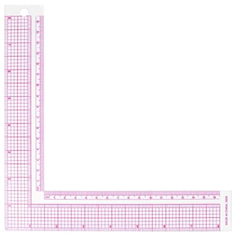 Regla de Costura Plástica en L, 2PCS Cover