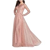 ✿【Wie zu waschen】 Handwäsche kalt, hängend oder fadentrocken, superweich, elastisch und leicht, dieses klassische Maxikleid ist sehr einfach zu tragen! Sie können es fast gleichmäßig tragen! Verpassen Sie nicht dieses langärmelige, weit geschnittene Kleid für Frauen! Dieses bequeme und schicke Basic-Kleid fehlt in Ihrem Kleiderschrank.damen strandkleider damen kurz strandkleid kurz damen maxi kleid damen 44 sommer weiße kleid kurz kleid größe 48 kleid schulterfrei