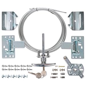 Granatan Garagentorschloss Komplettset Silber