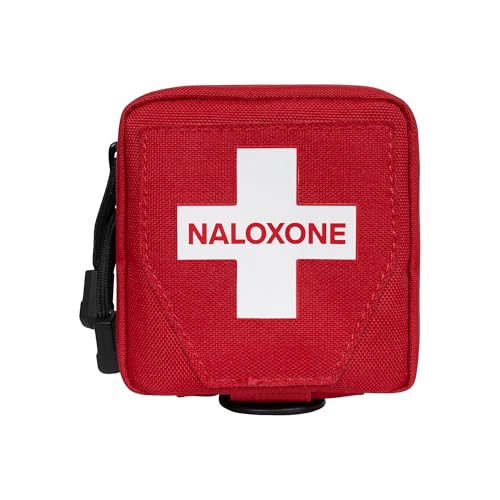 100 Pack Naloxone Belt Pouch for Opioid Overdose Kits | Professional Belt Attachment Design to Hold Naloxone | Custom Designed to Hold Two Naloxone Nasal Sprays & Accessories | Naloxone Not Included