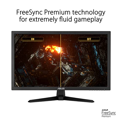 TUF Gaming VG248Q1B, Monitor Gaming 24”, FullHD (1920x1080), fino a 165Hz, Tempo di Risposta 0.5ms, Adaptive Sync, FreeSync Premium, Extreme Low Motion Blur, Regolabile, Nero - Monitor - Immagine 3