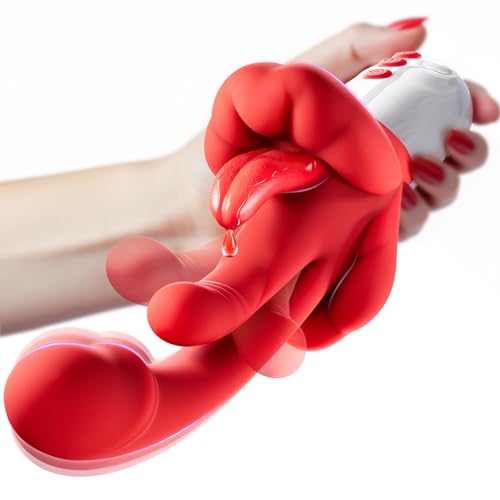 G Spot Vibrator Womens Sex Toy - 5 in 1 Rose Sex...